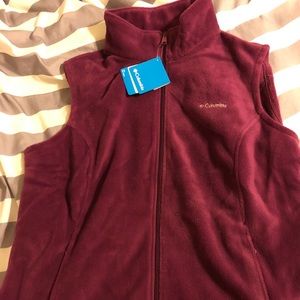 Columbia fuchsia fleece vest - 2X